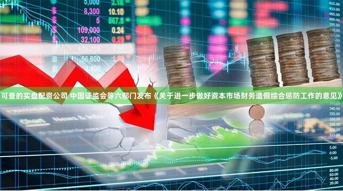 可查的实盘配资公司 中国证监会等六部门发布《关于进一步做好资本市场财务造假综合惩防工作的意见》
